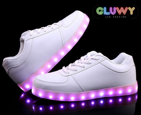 vasthoudend markeerstift Resistent Lighting LED bluetooth shoes - White | LED shoes