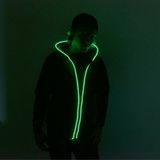 Neon lighting hoodie - green
