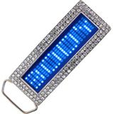 Led belt buckle - Blue diamond