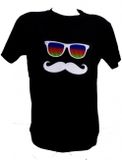 Neon t-shirt - Mustache