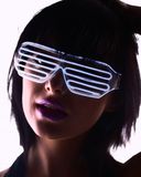 Flashing grille glasses - White