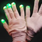 LED gloves - White