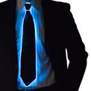Blue neon tie