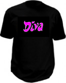 Diva flashing t-shirt