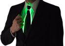 Green neon tie