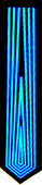 LED tie - Tron Blue