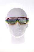 Neon party rainbow glasses