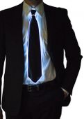 White neon tie